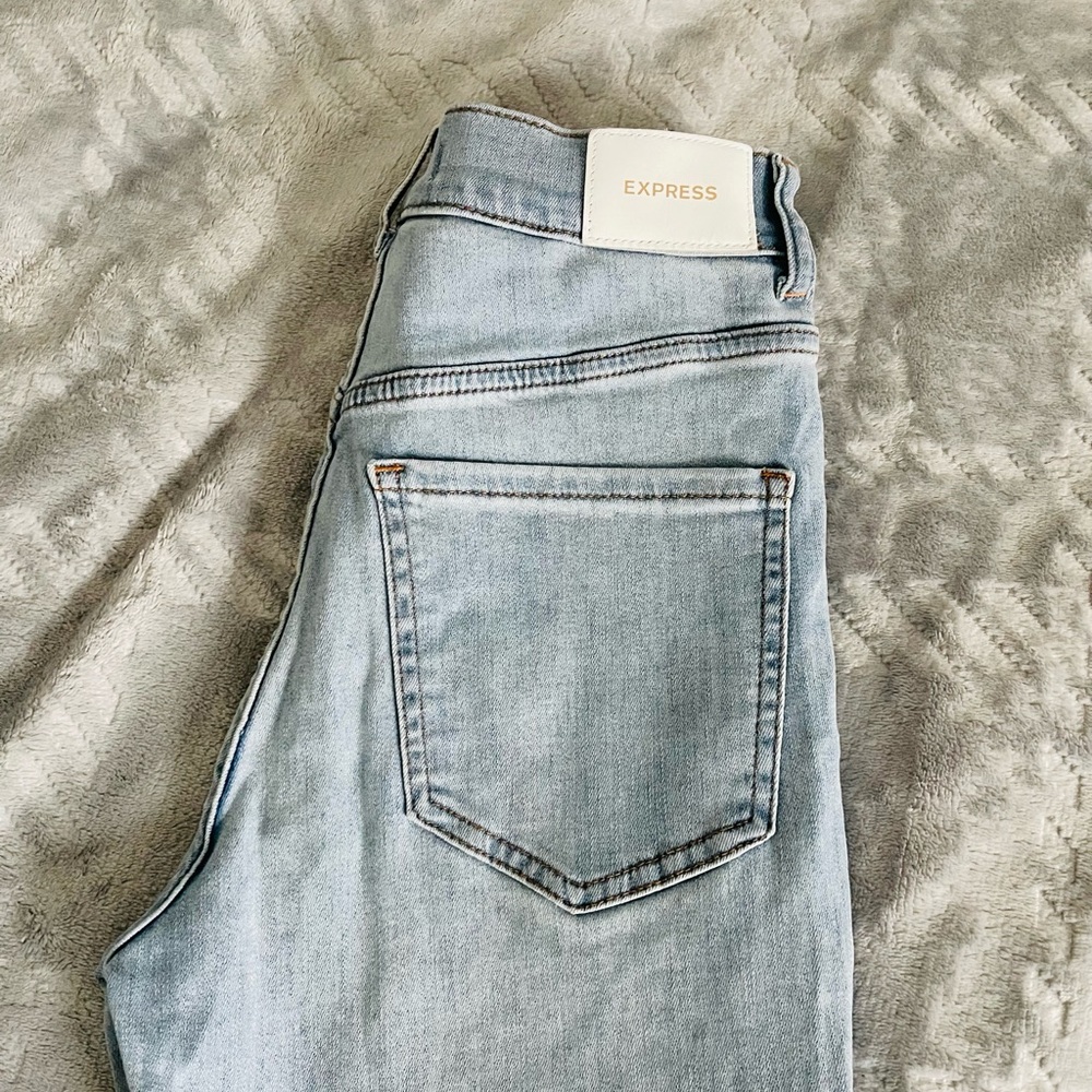 Super high rise flare Express jeans